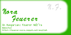 nora feuerer business card